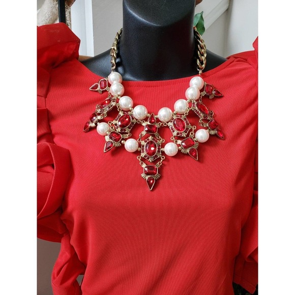 Fashion Nova Always A Good Time Ruffle Polyester Sleeveless Maxi Long Dress 1X - Picture 2 of 16